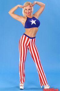 Patriotic Milf Looking Quite Sexy